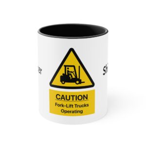 Shipper  & Forklift Icon Accent Coffee Mug, 11oz